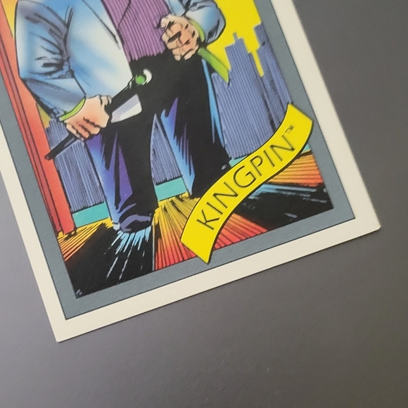 KINGPIN Marvel 1990 Universe #52 Impel Comic Cards Series 1 Super-Villains - Picture 2 of 4